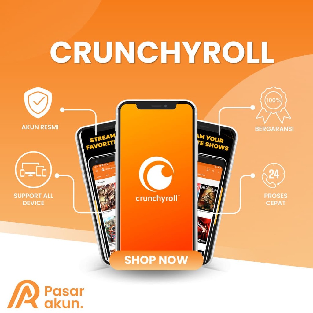 Crunchyroll Mega Fan Premium 1 Tahun Bergaransi