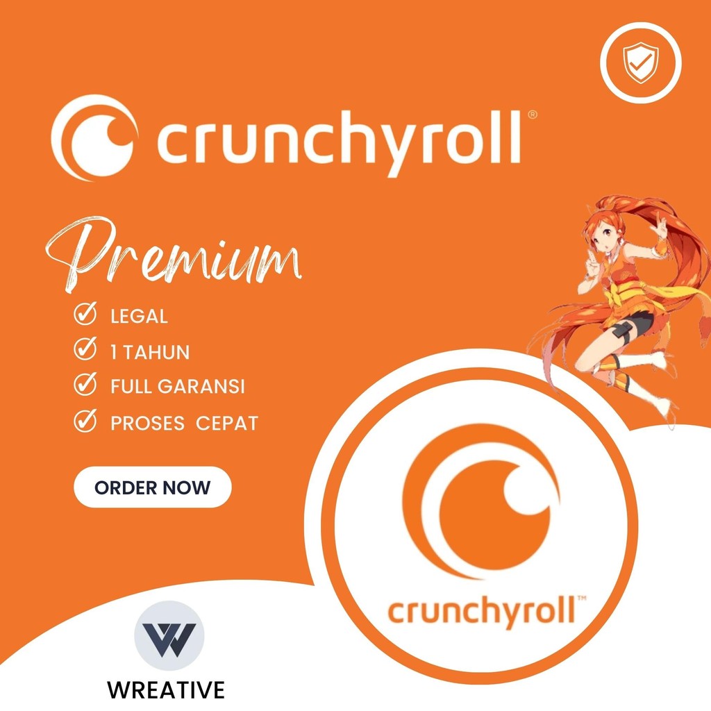 Akun Crunchyroll Premium 1 Tahun Bergaransi