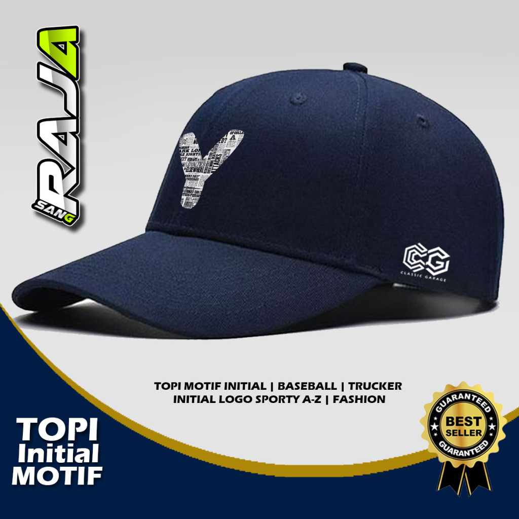 PROMO TOPI INISIAL NAMA LOGO HURUF ABJAD A B C D E F G H I J K L M N O P Q R S T U V W X Y Z FASION