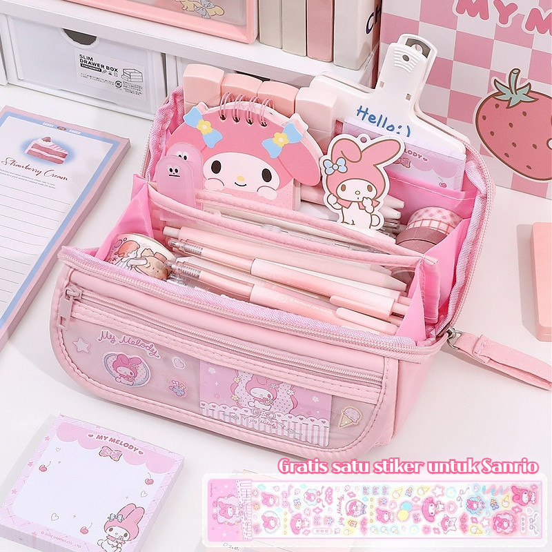 

HARGA SPESIAL COD4 GAYA SANRIO LUCU PENA TAS KARAKTER ANIME BERITAS BESAR TEMPAT PENSIL MELODY