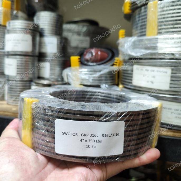 

Spiral Wound Gasket Ansi 150 Ss316 4" Inch ( Dn 100 ) Swg Ansi 150