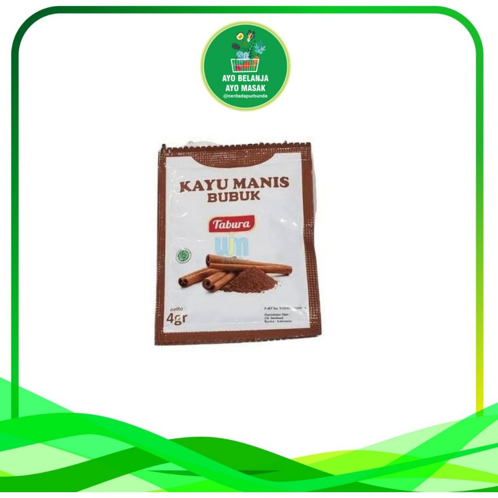 

Kayu Manis Bubuk " Tabura " 4gr / sachet