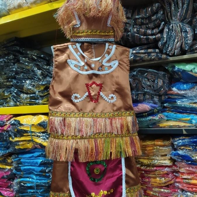 pakaian adat papua anak tk - sd / baju anak adat papua