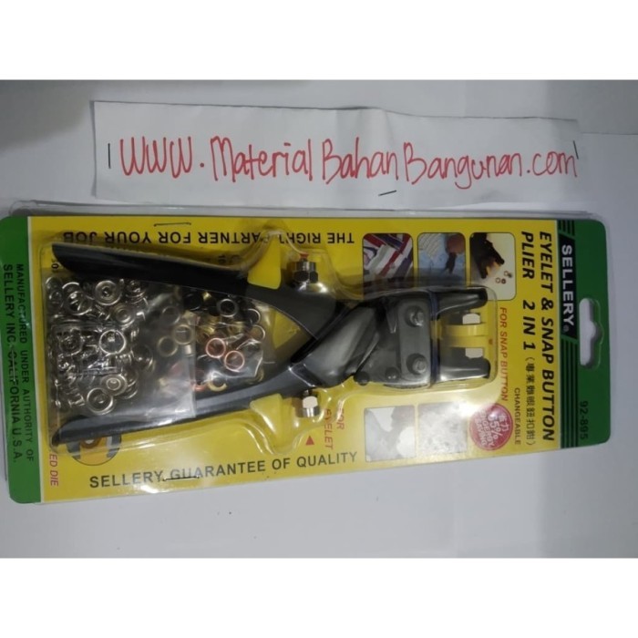 Terbaru Eyelet Button Plier Tang Kancing Lubang Tali Sepatu Lubang Kulit Kain Promo Ready Stok