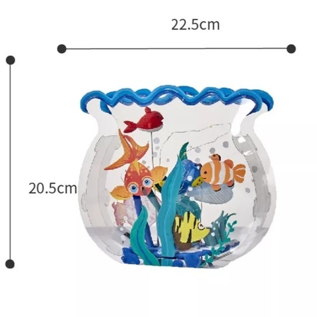 Mainan Kreativitas Anak DIY Montessori Aquarium CREATIVE AQUARIUM ART - Aquarium