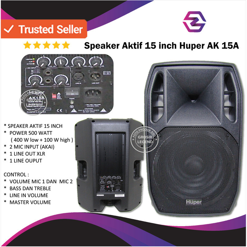 Speaker aktif 15 inch Huper AK 15A