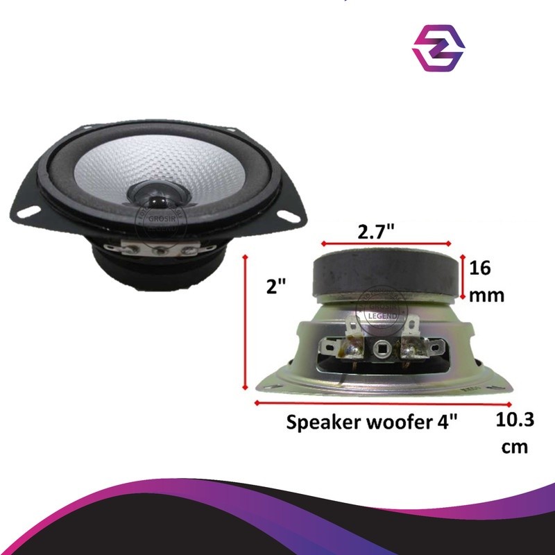 Speaker woofer  4 inch