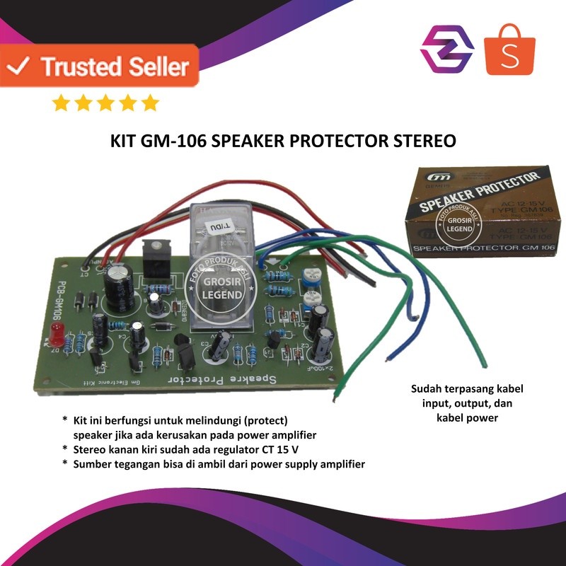 Kit speaker protector stereo GM 106