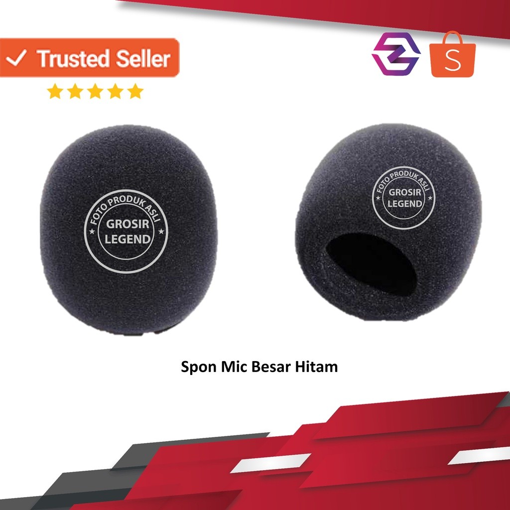 Busa spon mic mik microphone besar hitam