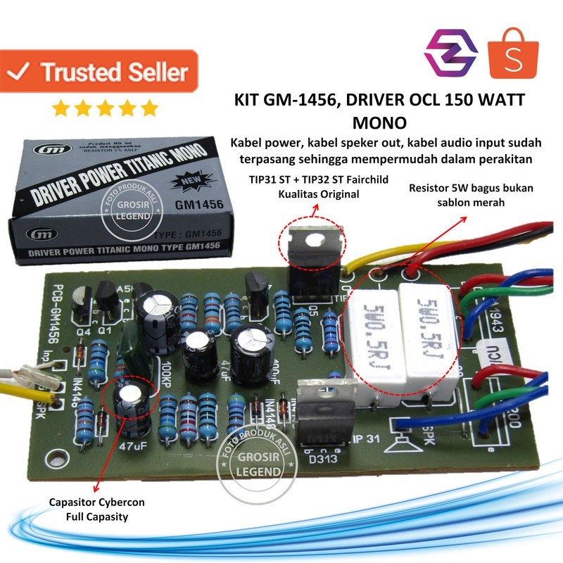 Kit driver OCL 150W mono GM 1456