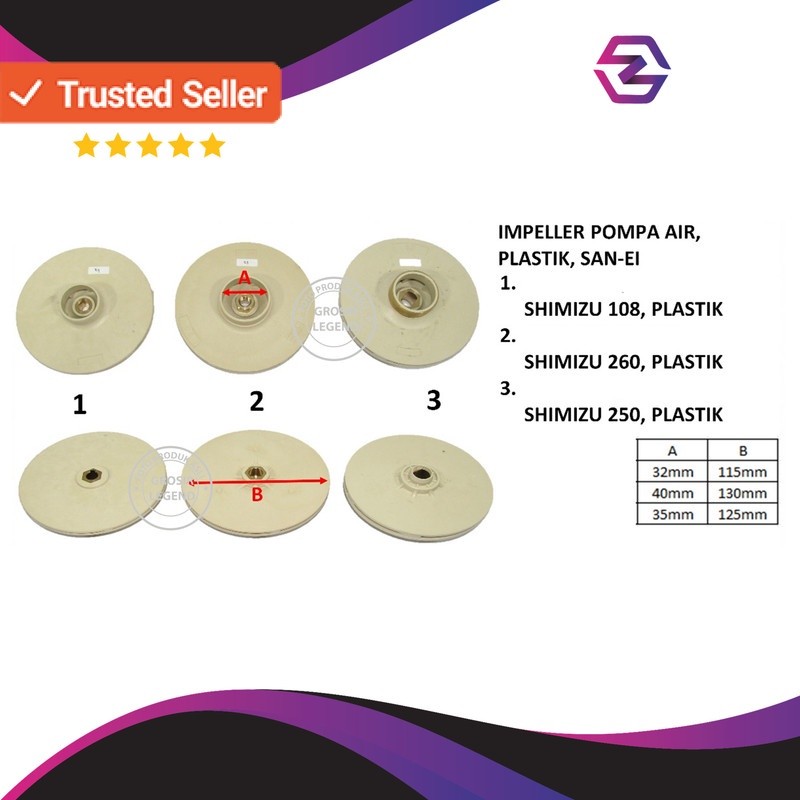 Impeller pompa air SHIMIZU 250