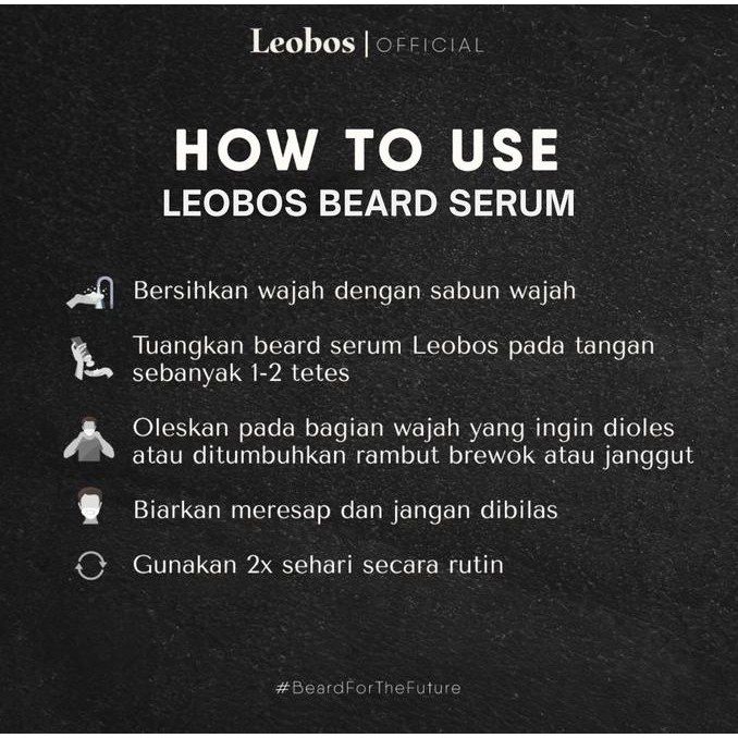 Leobos Premium Titanium Beard Roller With Double Leobos Beard Serum | Kecantikan