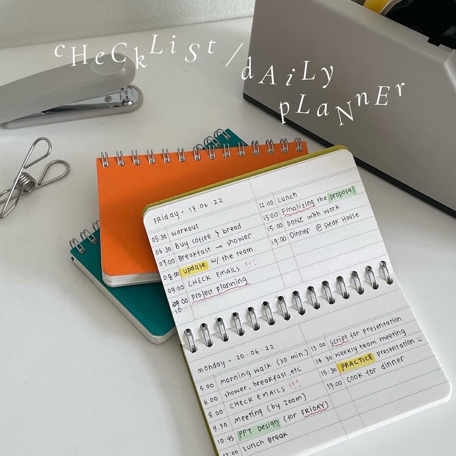 

ORIGINAL Ring Notepad by Keartas Studio (Weekly Planner/Checklist/To Do List/Daily Planner/Ideas/Plain/Blank) fx-4