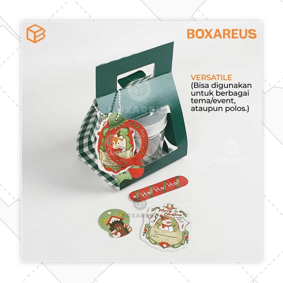 

EVY-510 Packaging Kue Kering Box Toples Satuan Tabung Jar Kotak Gagang Tenteng | SL Jar Sale