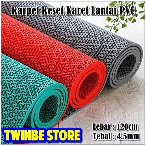 Karpet Karet Lantai Kamar Mandi Meteran / Keset Lantai Anti Air Garasi