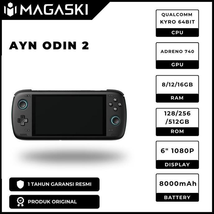 Ayn Odin 2 Base/Pro/Max Garansi Resmi Indonesia Handheld Android Console
