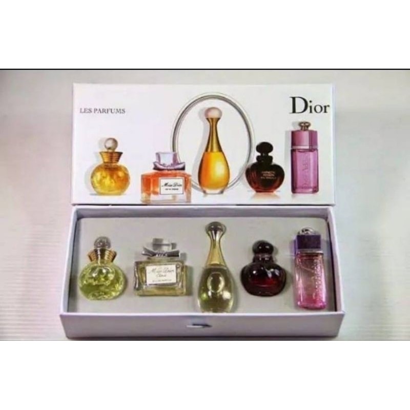 PROMO TERBARU PARFUM DIOR SET ORIGINAL EROPA / DIOOR SET LES PARFUMS 5 IN 1 / PARFUM EDP GIFT SET