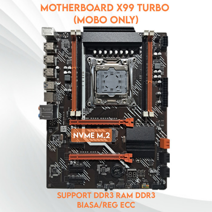 MOTHERBOARD X99 LGA 2011-3 + XEON E5 V3 (SETARA RYZEN 5 3600/I7 8700K)
