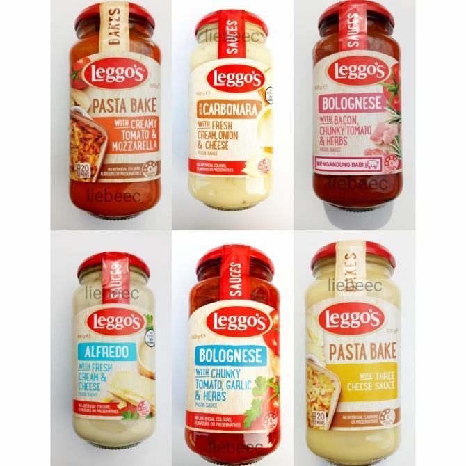 

Leggos Leggo's Alfredo Carbonara Bolognese Pasta Sauce CS