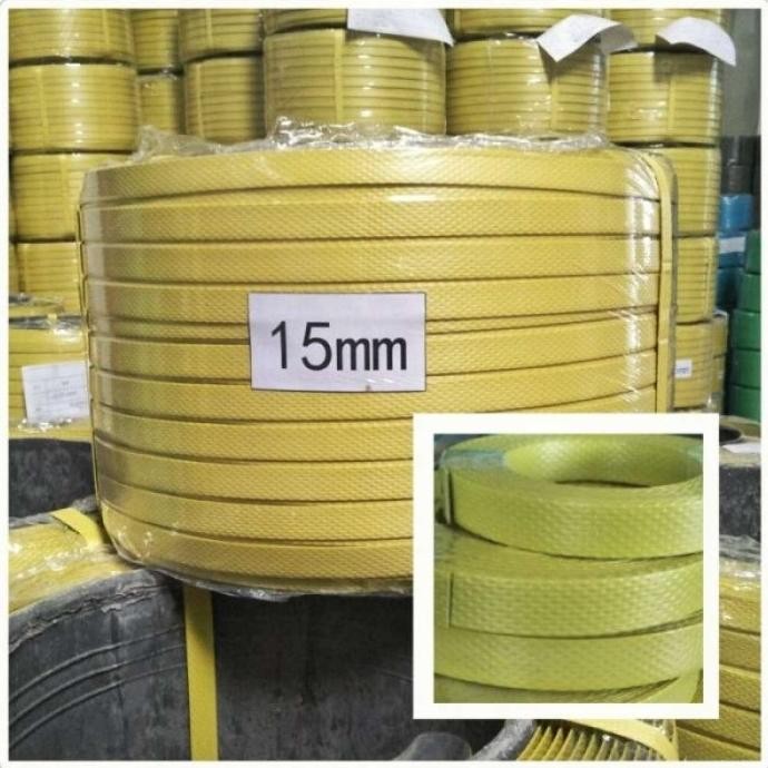 

TALI KLEM PENGIKAT KARDUS STRAPPING BAND 15MMx6.5KG KUNING