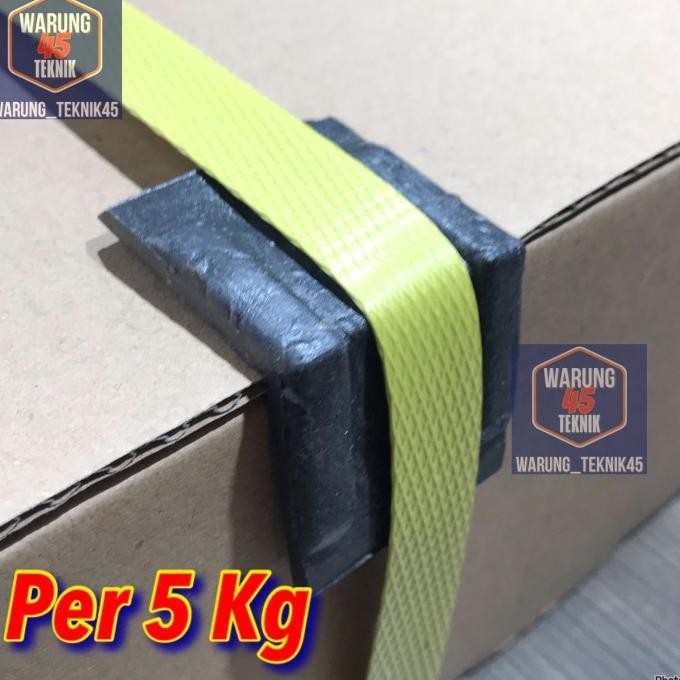 PLASTIK STRAPPING STRAPING BAND 15 MM BERAT 7 KG TALI HITAM STRAPING