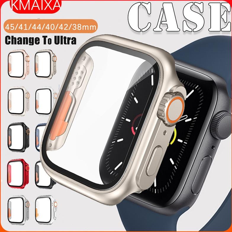 ( PROMOO) Tempered Glass Pc Case Apple Watch IWatch Screen Protector Change To Ultra 2/Ultra 49mm 40