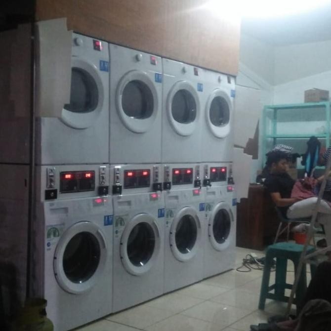 1 Set Stacker Beko Koin / Tap Card Mesin Cuci dan Pengering Laundry