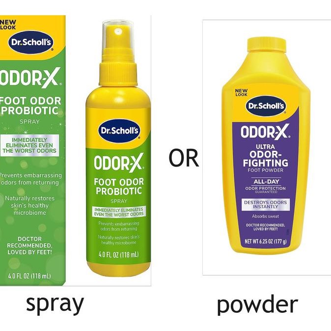 Dr. Scholls Odor-X ODOR FIGHTING Spray Powder Sweat Absorption Foot __Nasara