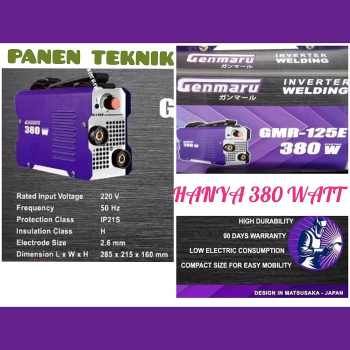 Ready MESIN LAS GENMARU 380 WATT TRAVO LAS INVERTER IGBT