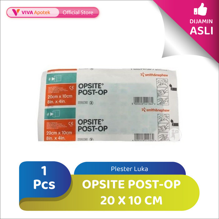 Opsite Post-OP 20 x 10 Cm untuk Plester Luka (1 Pcs)