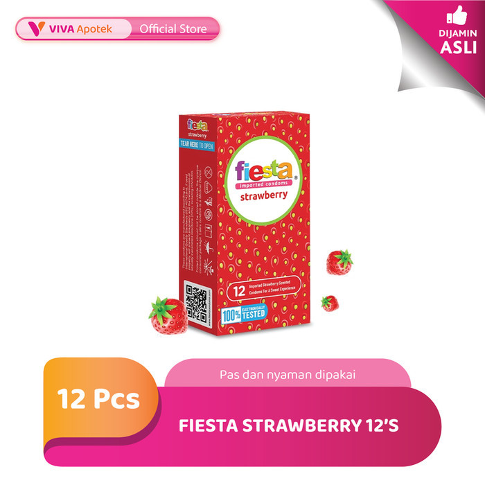 Kondom Fiesta Strawberry (12 Pcs)