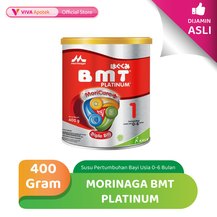 Morinaga Bmt Platinum Susu Formula Bayi Usia 0-6 Bulan - 400Gr