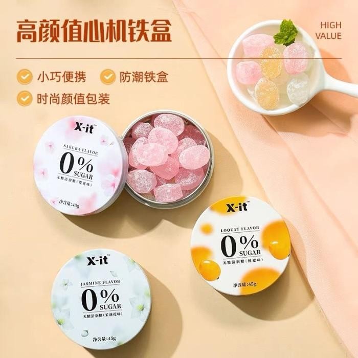 

(HALAL) Permen X-it Mentol 45Gram Tanpa campuran Gula Cocok buat Tengg Kualitas Terbaik