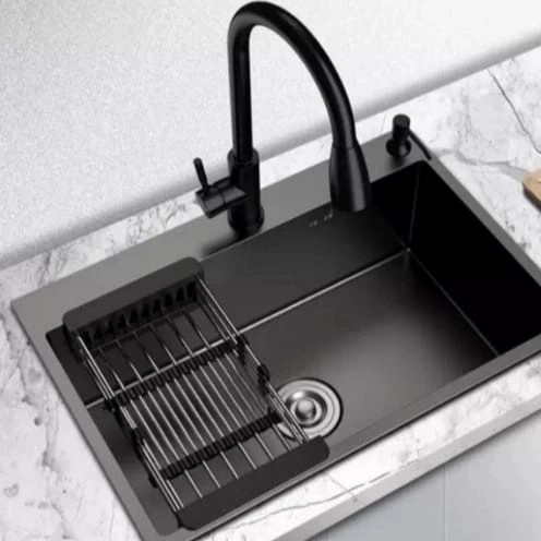 :::::::] kitchen sink 6045 Black Inobe / sink 6045 black Inobe kran flexible ss