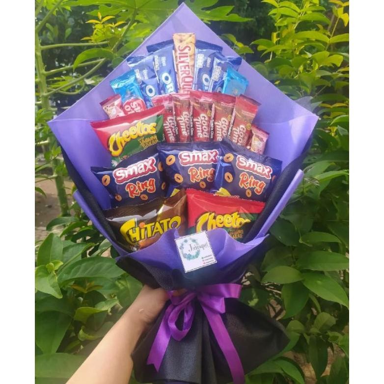 

hj-45 (B) Buket PREMIUM BIG 2/paket/bingkisan Snack Ulang Tahun/Ultah/ Wisuda/Kado/Hadiah Original