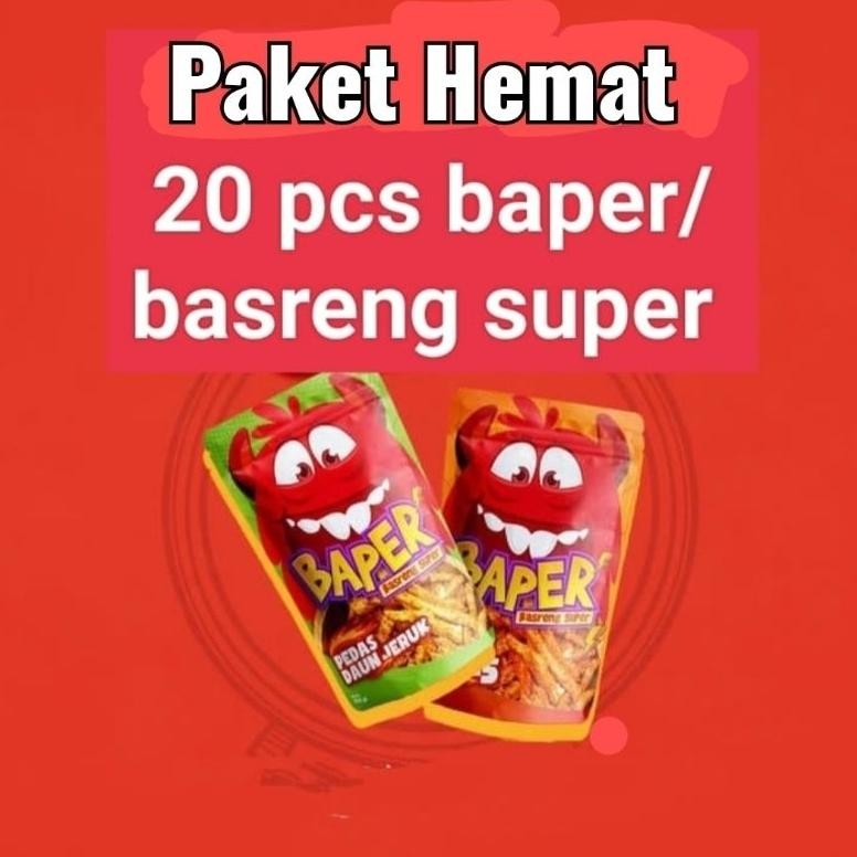 

tre-57 PAKET HEMAT BAPER - BASRENG SUPER 20 PCS Terlaris