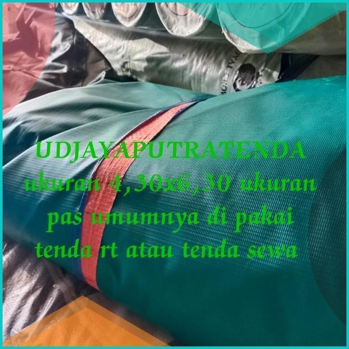 TERPAULIN PVC SEMI KARET TENDA RT ATAU TENDA SEWA UKURAN 4,30X6,30 PAS