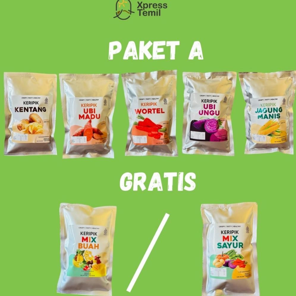 

fsd-34 PAKET HEMAT 5 PCS (GRATIS MIX SAYUR ATAU MIX BUAH) NETTO 50GR Berkualitas
