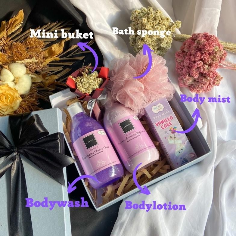 

hj-43 [KDW101] PREMIUM HAMPERS BUNDLE SCARLETT WITH SCANTED CANDLE BODYMIST KADO PREMIUM HARDBOX ANNIVERSARY VALENTINE NATAL WEDDING Berkualitas