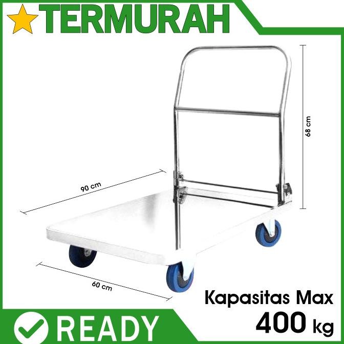 +++++] trolley troli hand truck stainless aqua gas galon besi hitam dorongan
