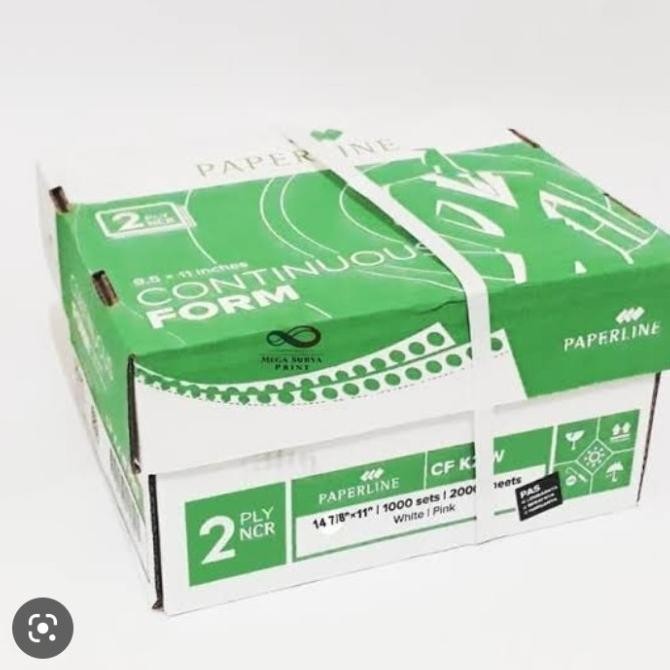 

Kertas Continuous Form 14 7/8 x 11" 2ply - Paperline