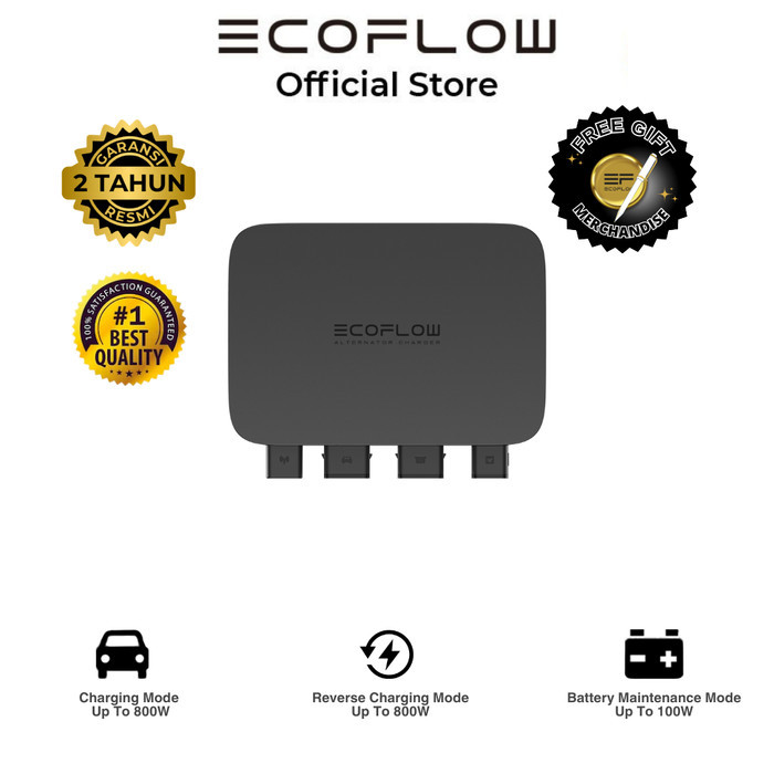 Ready EcoFlow 800W Alternator Charger Pengisi Daya Portable Power Station Fast Charging Dari