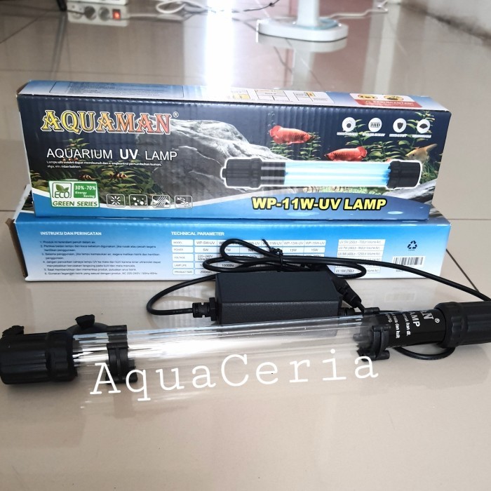 Lampu Uv Aquarium/Kolam Koi Wp 11 Watt