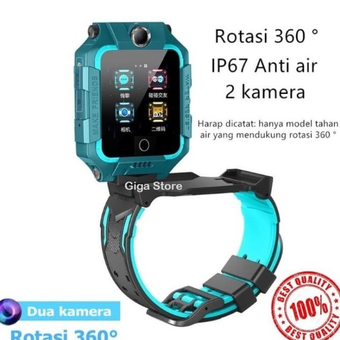 Jam Imo Aimo Emo Z6 Tahan Air Dua Kamera Rotasi 360 Smartwatch Anak Z6