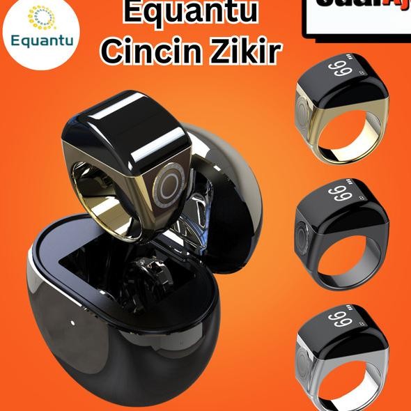 Cincin Tasbih Digital Equantu Zikir Ring Tasbeh Charger