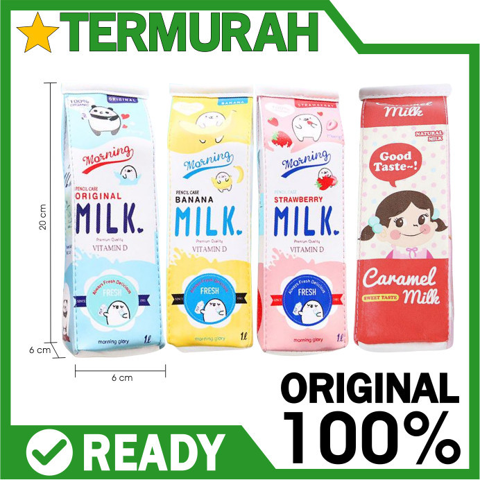 

cusss order] Kotak Pensil Bentuk Kotak Susu / Milk Pencil Case / Tempat Pensil Unik