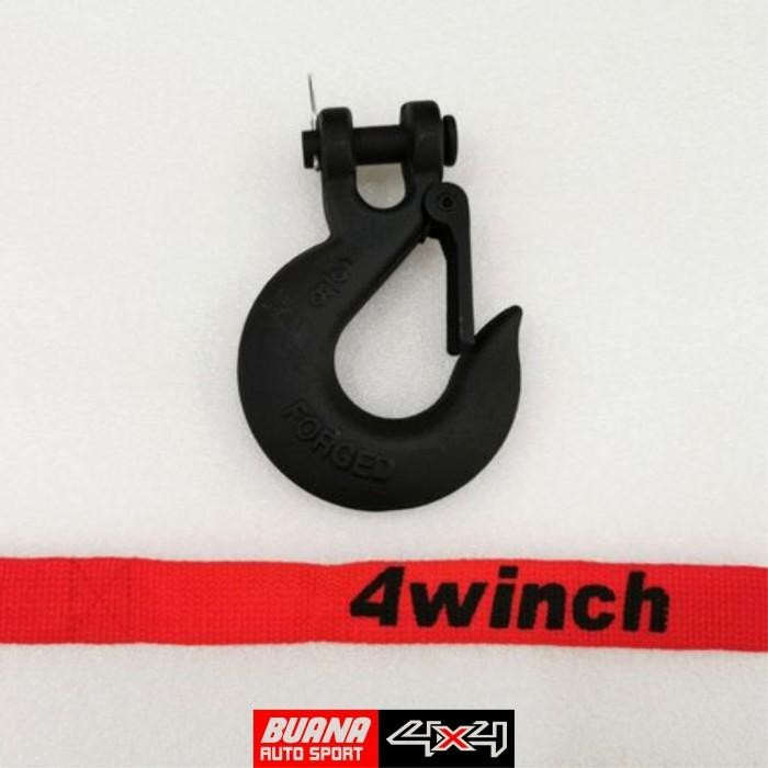 Cantolan Sling Winch Hook 3/8 Clevis Hook Plus Tali 4Winch