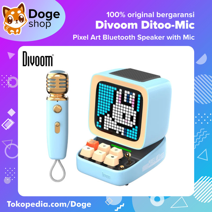 Divoom Ditoo-Mic Pixel Art Bluetooth Speaker alt. DitooMic Plus Zooe