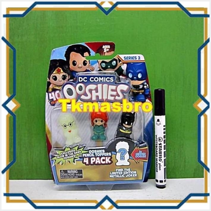 

[MAS] OOSHIES PENCIL TOPPERS SERIES 2 DC COMICS 4 PACK-C