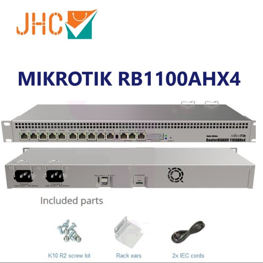 Mikrotik Router RB-1100X4 RB1100X4 RB1100AHx4 / RB1100 AHx4 Rackmount